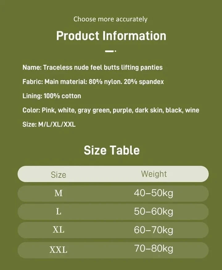 Fresh Seamless High Waist Hip Lifting Tummy Control Panties