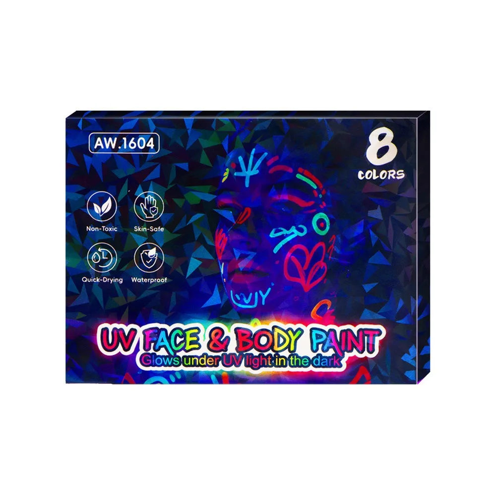 🥳2026 HOT SALE💞50K+ SOLD!🎁UV Glow Face and Body Paint Markers Set