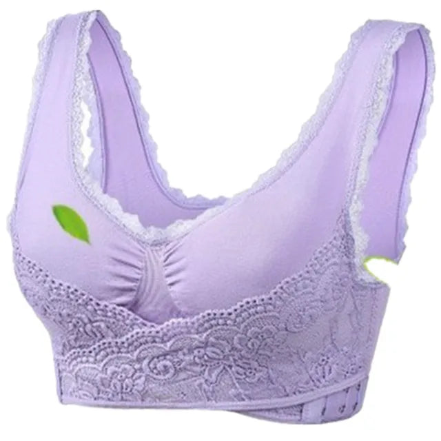Comfy Corset Bra Front Cross Side Buckle Lace Bras