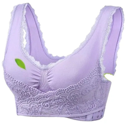 Comfy Corset Bra Front Cross Side Buckle Lace Bras