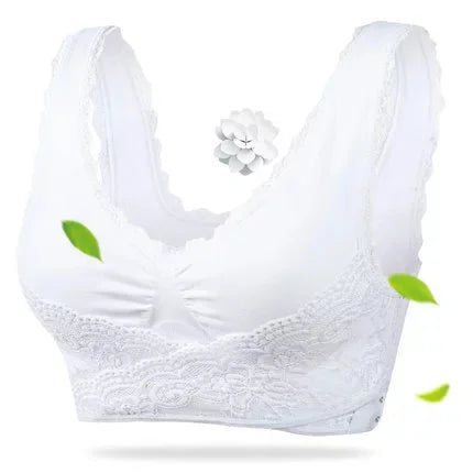 Comfy Corset Bra Front Cross Side Buckle Lace Bras