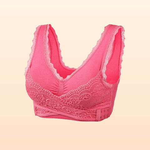 Comfy Corset Bra Front Cross Side Buckle Lace Bras
