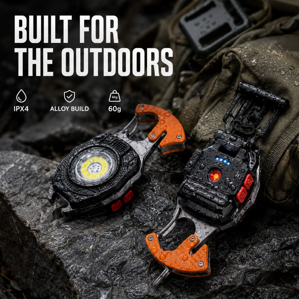 💡8-in-1 Multifunctional Keychain Flashlight🔦🌈