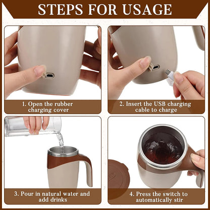 Sales 49% OFF-Automatic Magnetic Stirring Coffee Mug