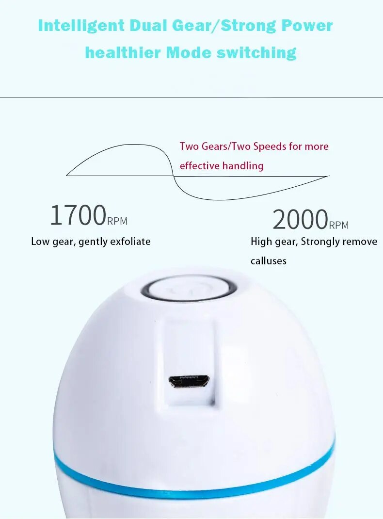 ELECTRIC FOOT GRINDER CALLUS REMOVER