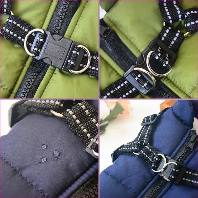 THE-91.STORE ™ - WATERPROOF WINTER JACKET WITH BUILT-IN HARNESS.