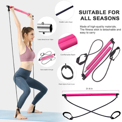PILATES BAR FITNESS YOGA EQUIPMENT HOUSEHOLD