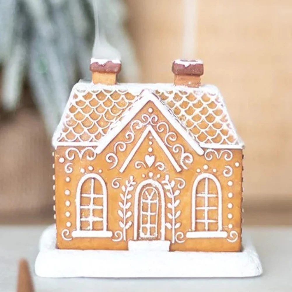🏠Log Cabin Incense Burner with Smoking Chimney🎄Perfect Christmas Gift