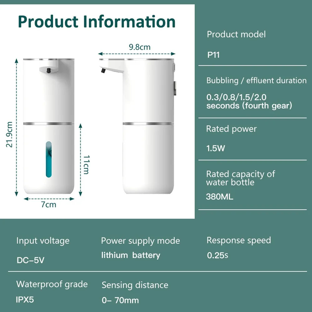 The-91.Store" Automatic soap foam maker - Smart hand washing machine