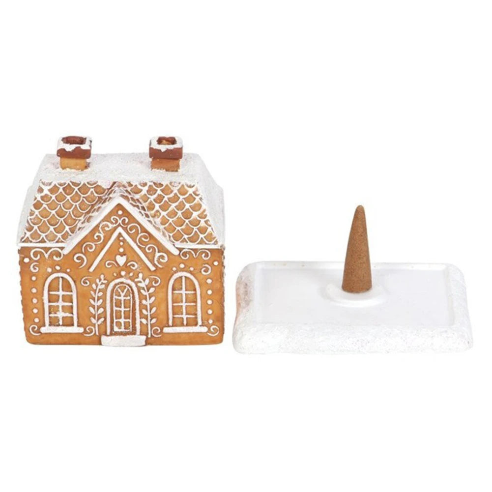 🏠Log Cabin Incense Burner with Smoking Chimney🎄Perfect Christmas Gift