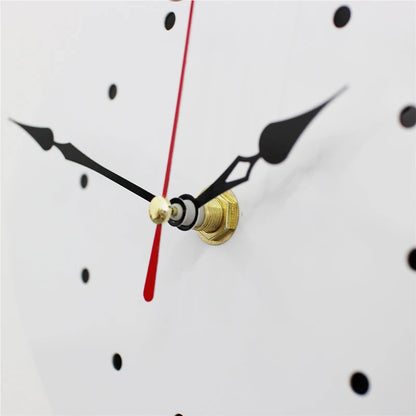 Nordic cat with wagging tail wall clock
