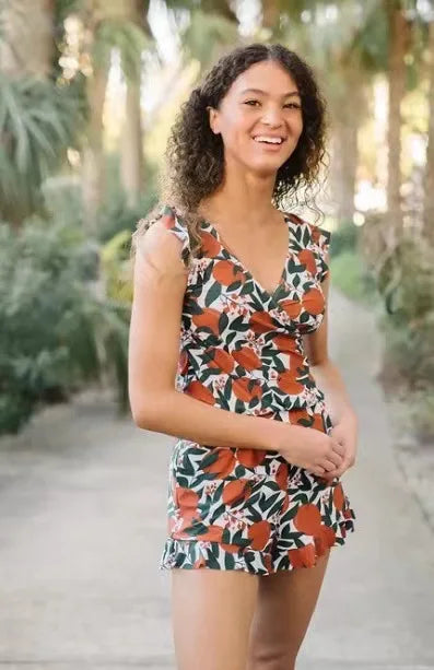 Swim Romper Built-in Bra