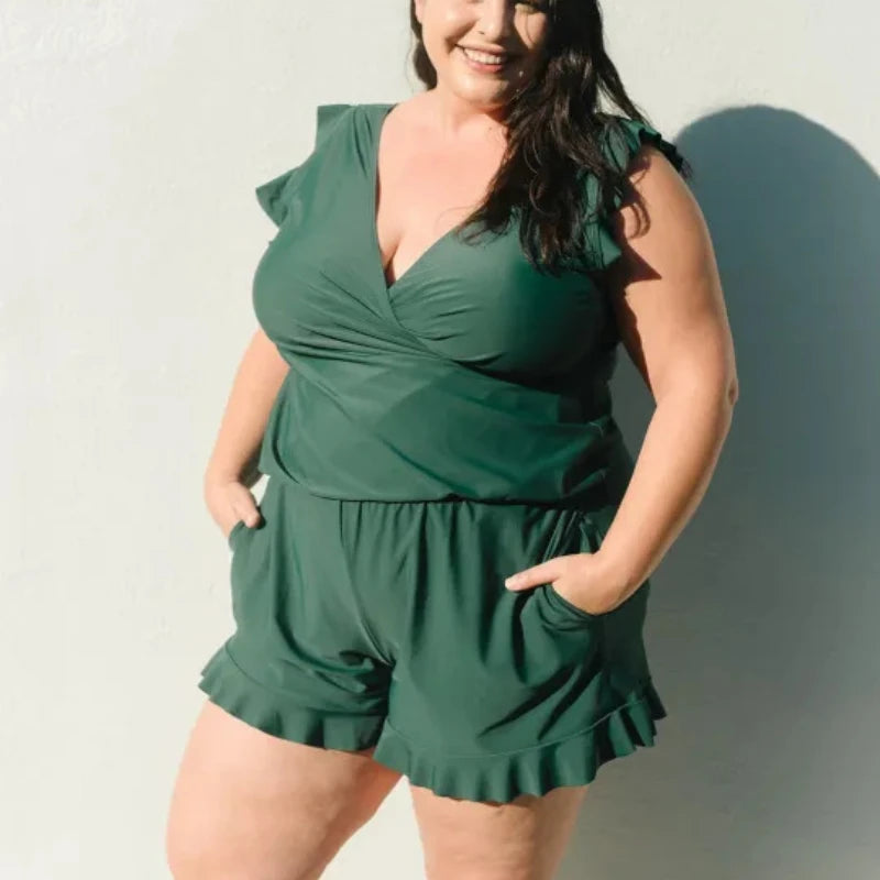 Swim Romper Built-in Bra