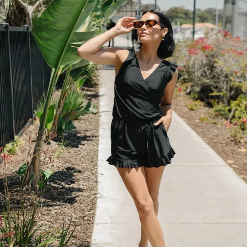 Swim Romper Built-in Bra