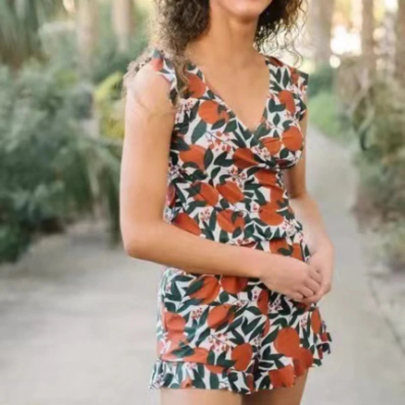 Swim Romper Built-in Bra
