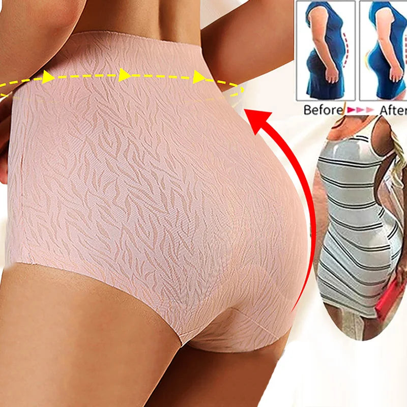 Fresh Seamless High Waist Hip Lifting Tummy Control Panties