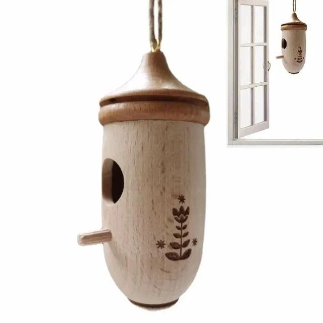 Wooden Hummingbird House-Gift for Nature Lovers