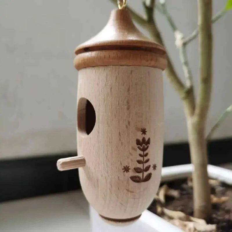 Wooden Hummingbird House-Gift for Nature Lovers
