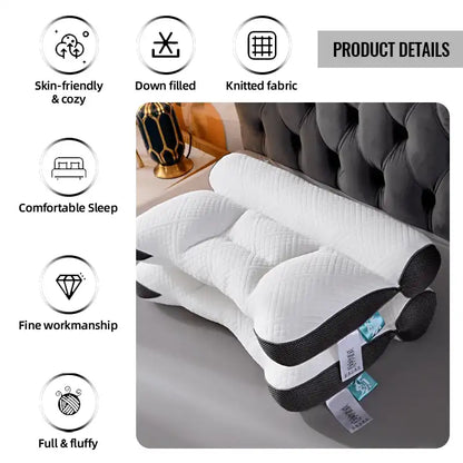🔥 HOT SALE 🔥-Sleep Enhancing Cervical Support Comfort Down Pillow