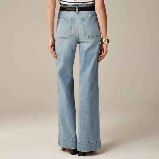 Tummy Control Sailor Wide Leg Trouser ⭐ 2024 Best Selling Jeans
