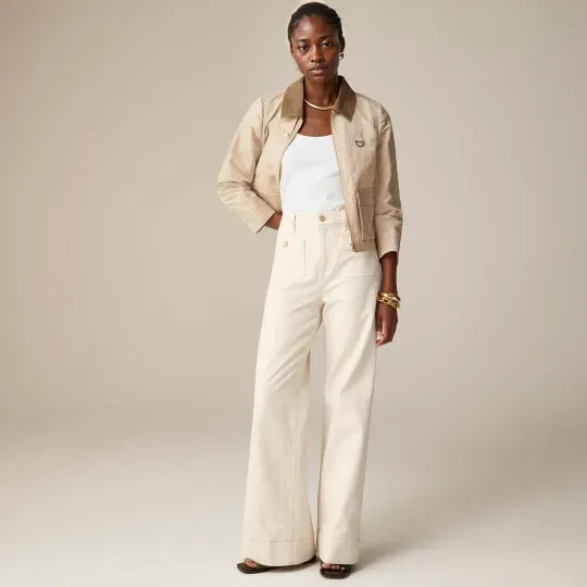 Tummy Control Sailor Wide Leg Trouser ⭐ 2024 Best Selling Jeans