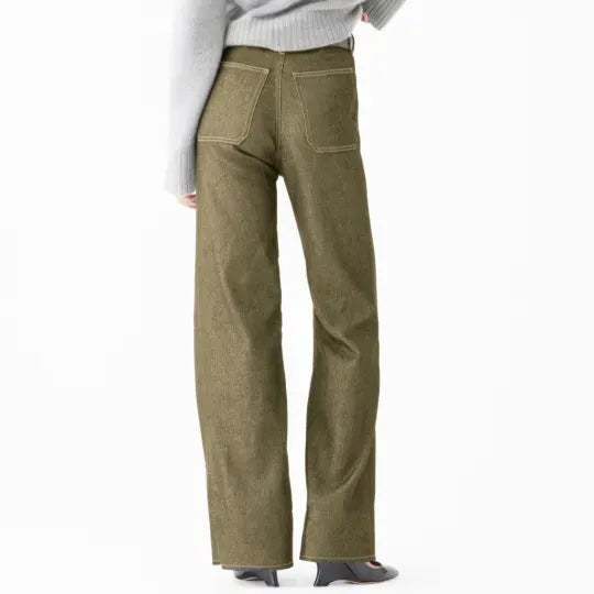 Tummy Control Sailor Wide Leg Trouser ⭐ 2024 Best Selling Jeans