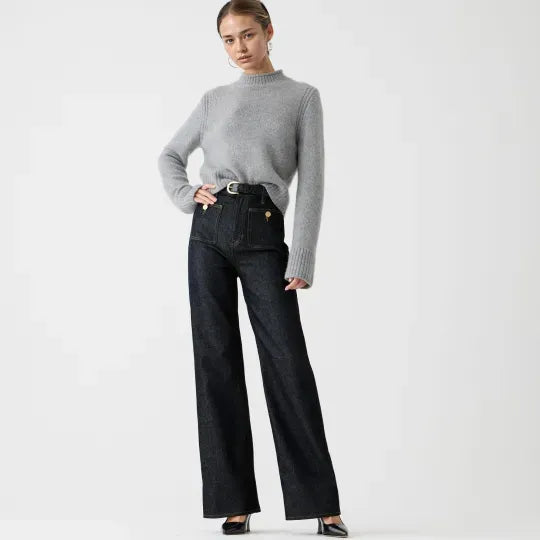 Tummy Control Sailor Wide Leg Trouser ⭐ 2024 Best Selling Jeans