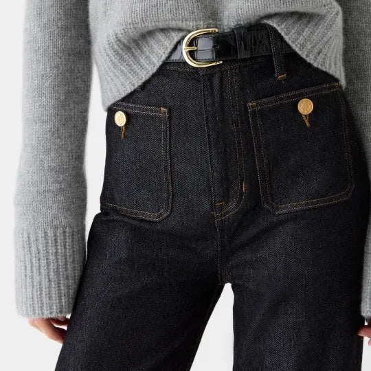 Tummy Control Sailor Wide Leg Trouser ⭐ 2024 Best Selling Jeans